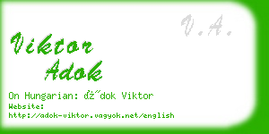 viktor adok business card